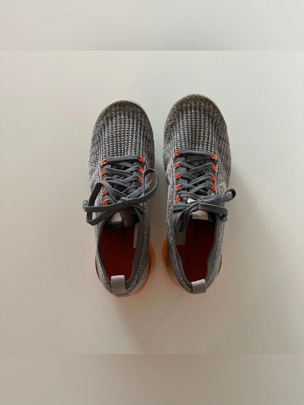 Nike Air VaporMax Flyknit 3 Dark Grey Total Orange Men’s 10 AJ6900-024   Overall